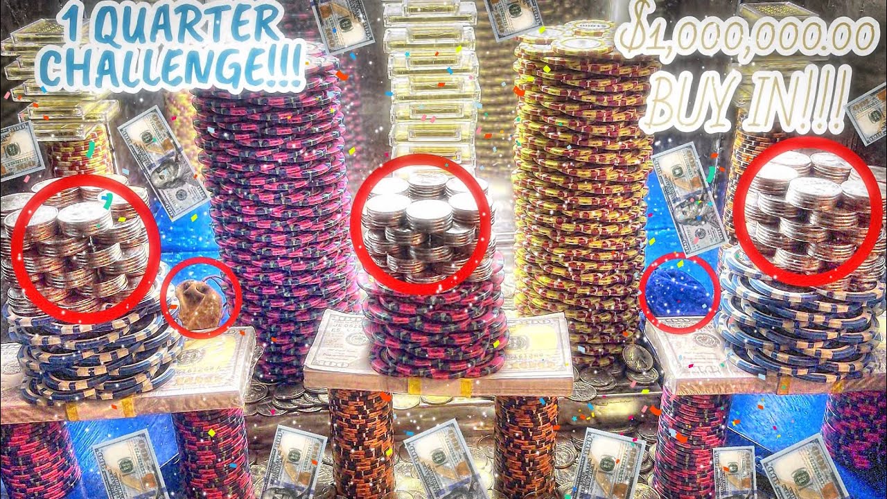 🔵1 Quarter Challenge THIS HAPPENED at the Coin Pusher!