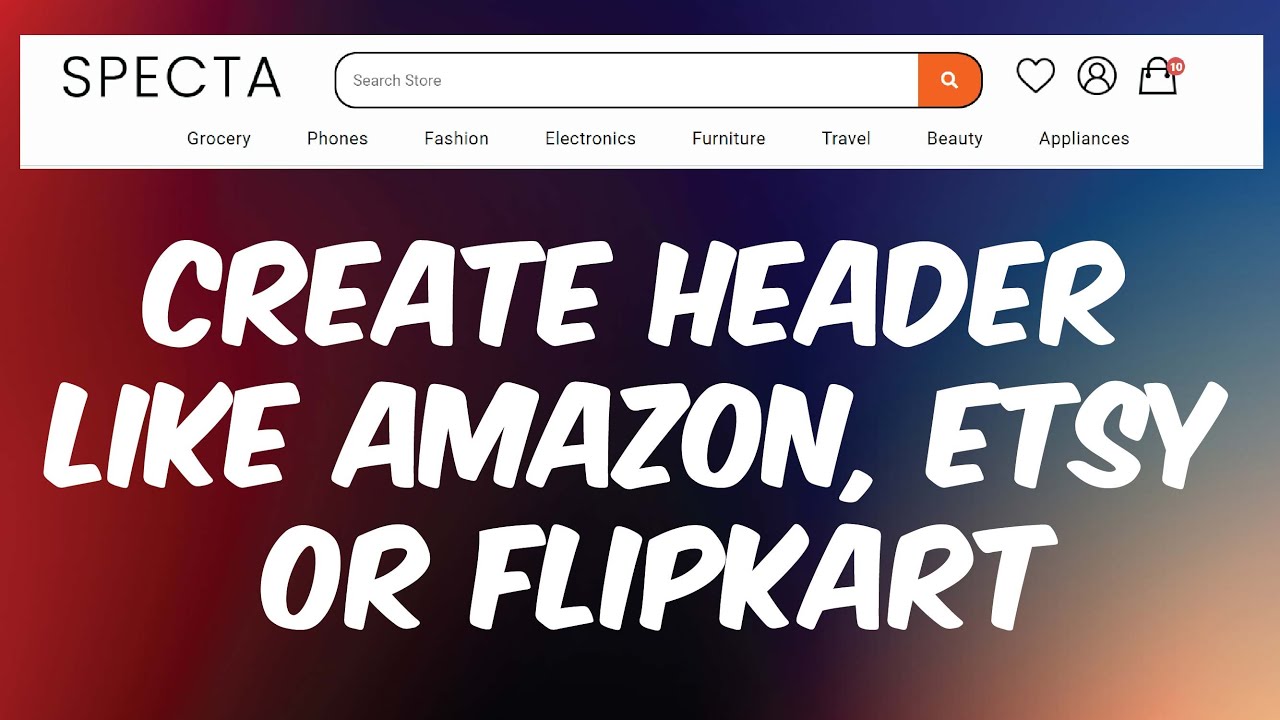 How to Create Custom Header like Amazon, Flipkart, AliExpress & WalMart with Elementor & WordPress