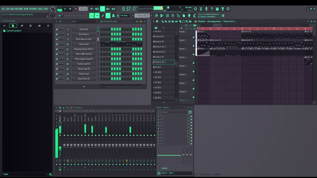 theme for some kind of boss fight in the sky (FL Studio)