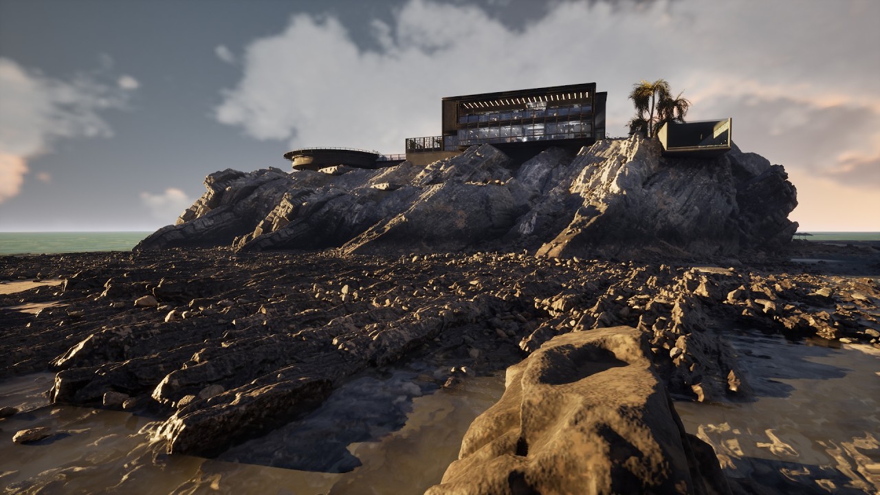 Luxury Islet Estate 02 _RestaurantBar_CaveCliff