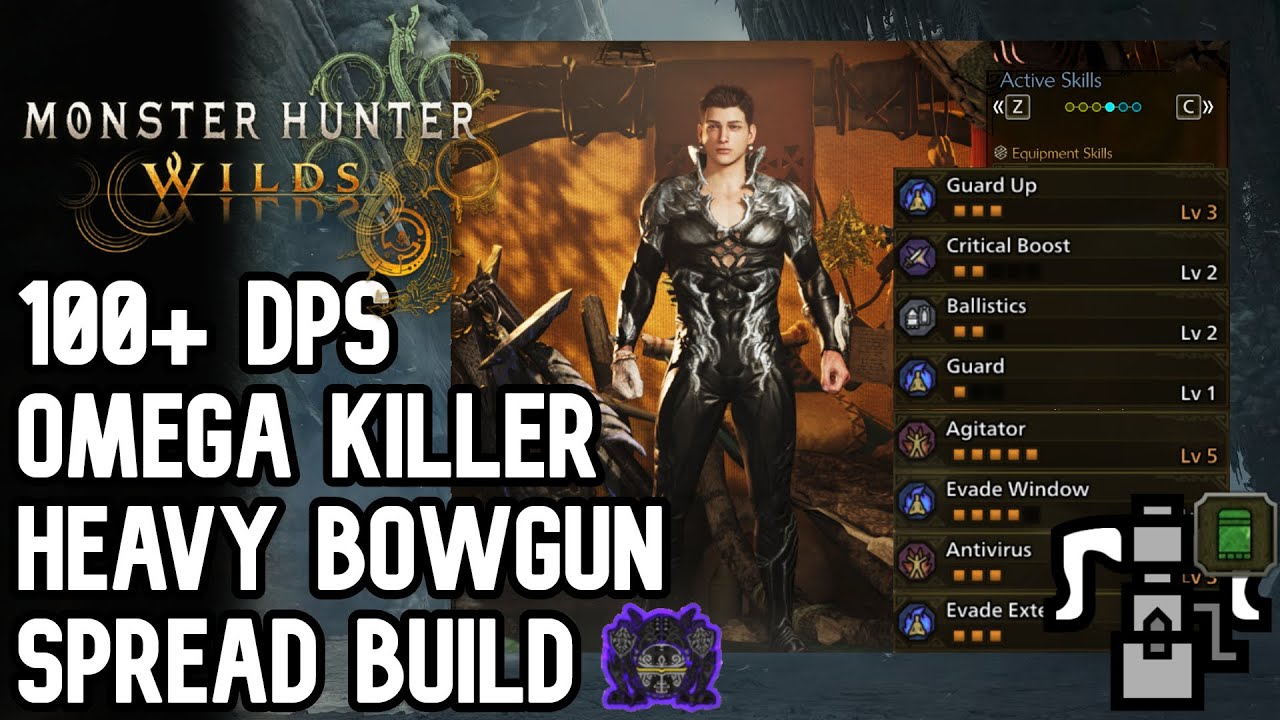 Monster Hunter Wilds | My Omega Killer Spread Heavy Bowgun Build | モンスターハンターワイルズ
