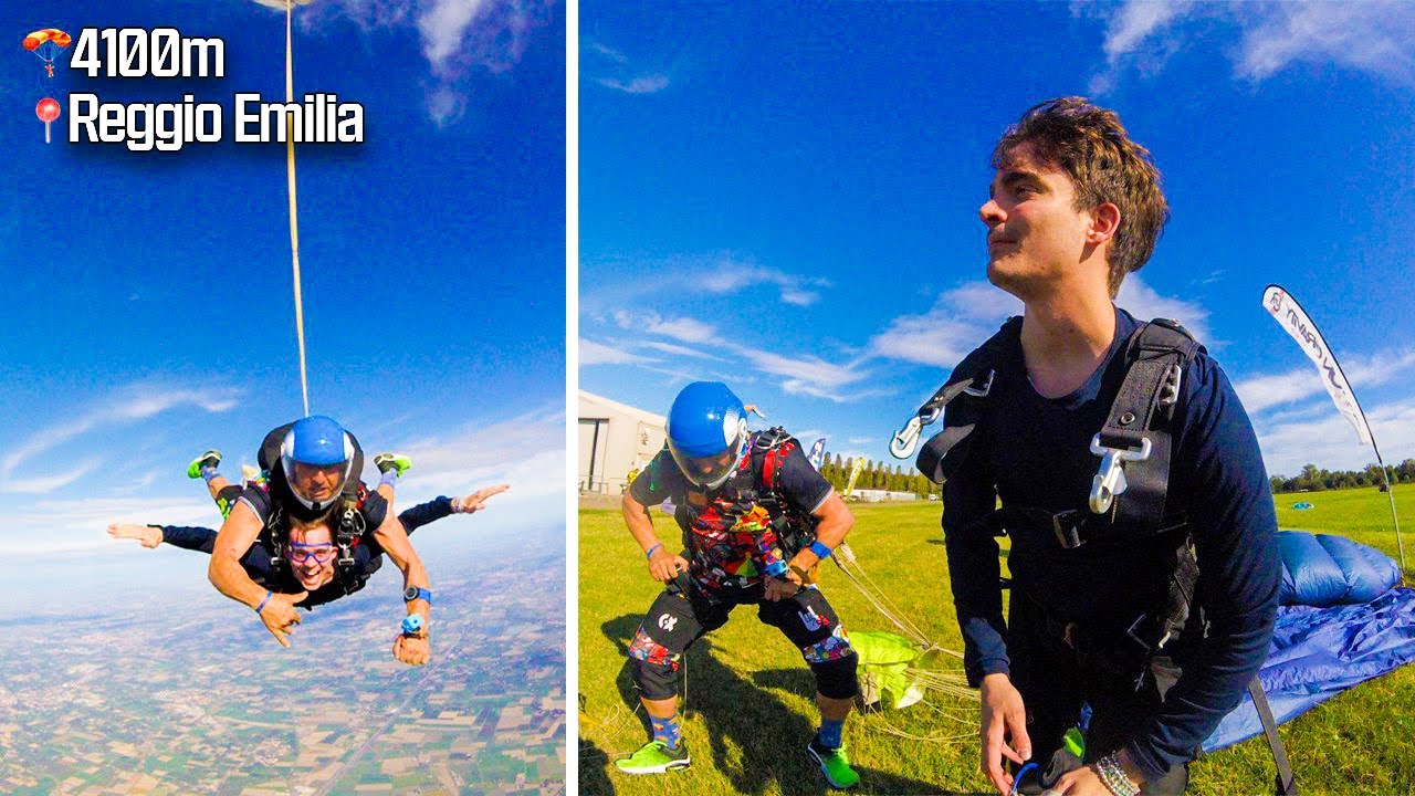 Mi sono buttato da un aereo a 4100 m! | Lancio in Paracadute Aereo Tandem a Reggio Emilia Campo Volo