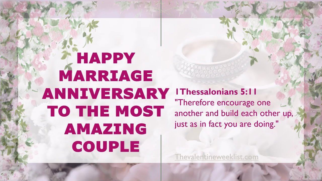 Bible Verses For Wedding Anniversary Wishes