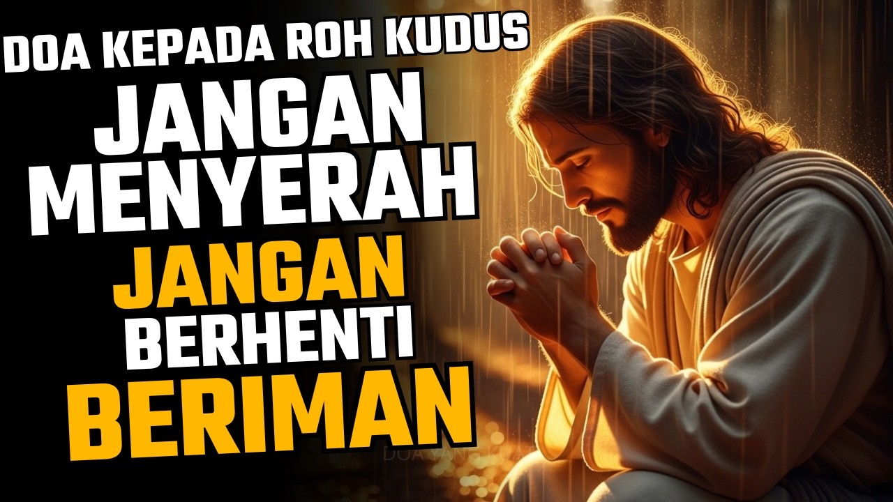 DOA KEPADA ROH KUDUS JANGAN MENYERAH JANGAN BERHENTI PERCAYA