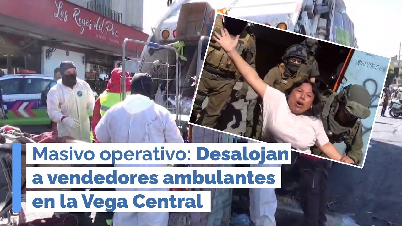 Masivo operativo: Desalojan a vendedores ambulantes en la Vega Central