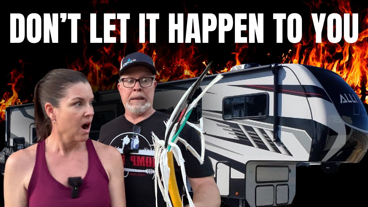 Our RV Nearly CAUGHT FIRE! - 50 Amp RV Power System FAILURE