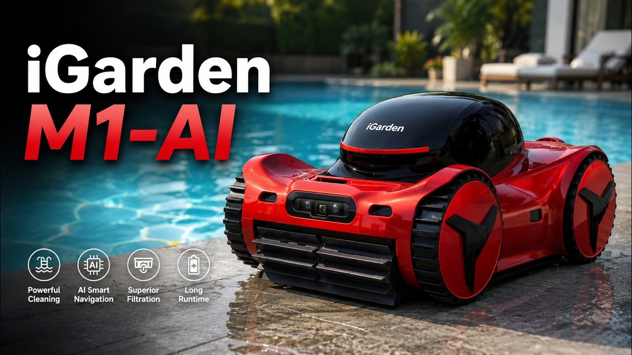 Обзор iGarden M1-AI &ndash; самый умный роботизированный очиститель для бассейнов на сегодняшний день?