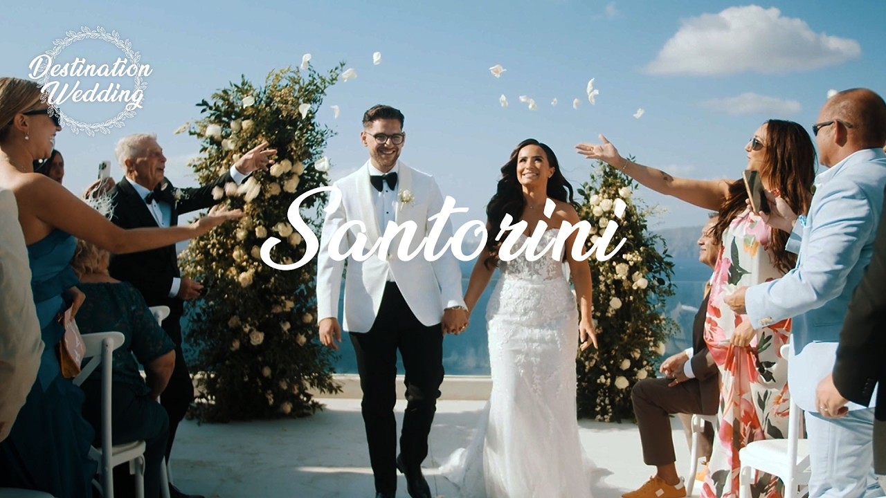 Emelia & Maxwell - El Viento wedding venue in Santorini, Greece