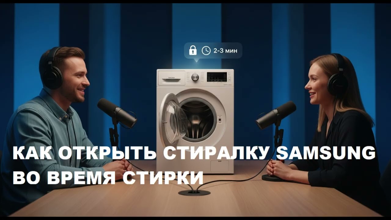 Секрет открытия заблокированной дверцы стиралки Samsung