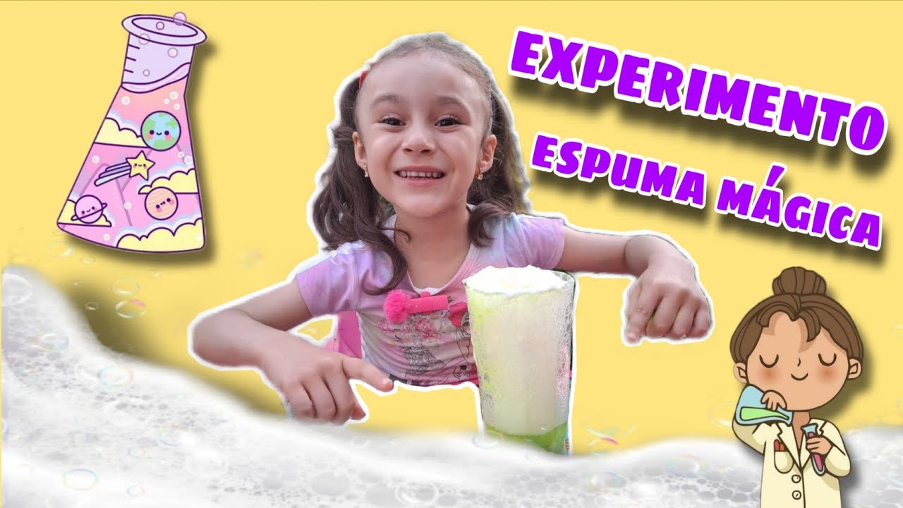 EXPERIMENTO | ESPUMA MÁGICA 🤩 #ciencia #experimento #viralvideo 