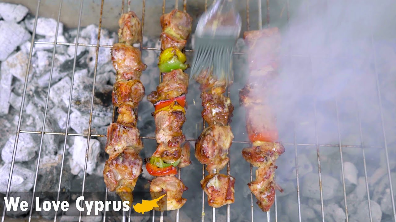 How to make souvlaki | Cooking souvlaki recipe | Cyprus food