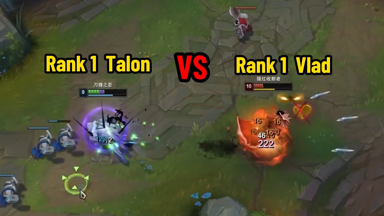 Rank 1 Talon vs Rank 1 Vlad. *INSANE PENTAKILL*