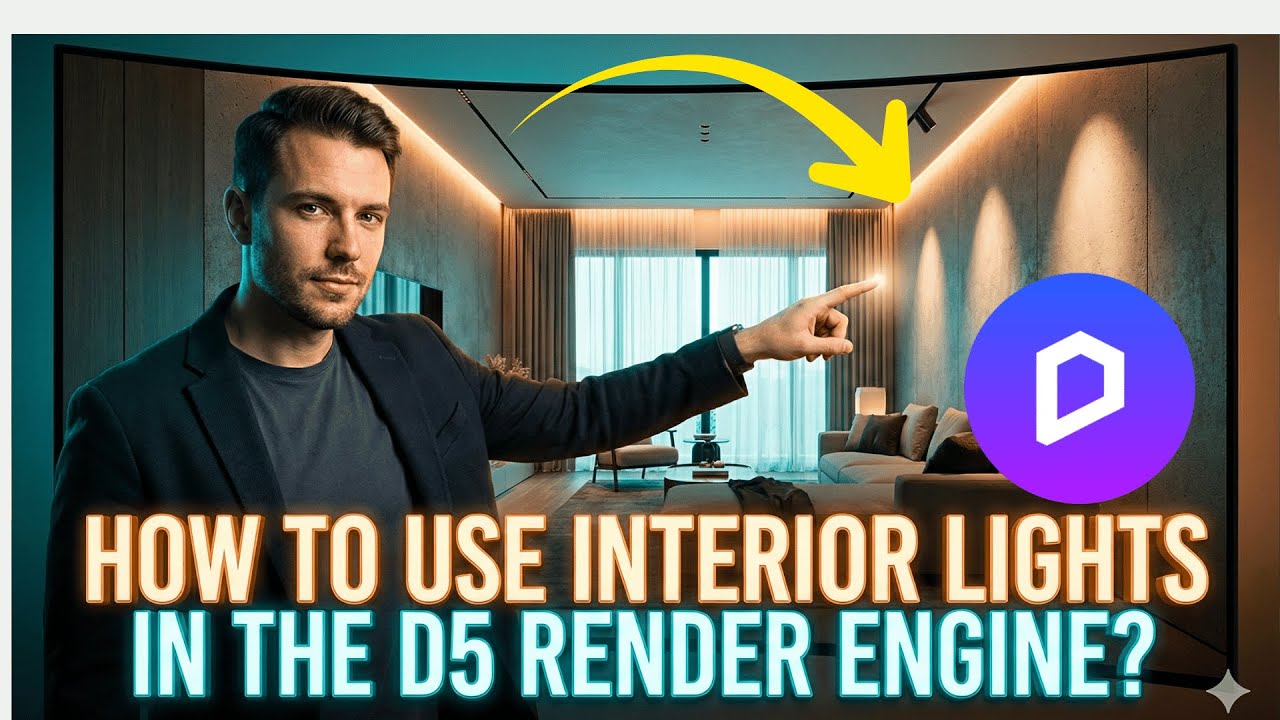 How to use interior lights in the D5 Render Engine ?