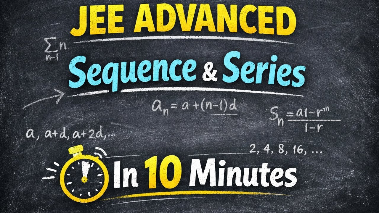 Advanced Level Sequence & Series Explained in 10 Minutes Only @Mathswithmahesh90 