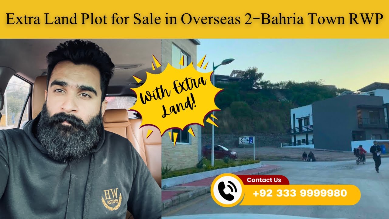 10 Marla Extra Land Plot in Overseas Sector 2-Bahria Town Rawalpindi | Plots in Bahria Town