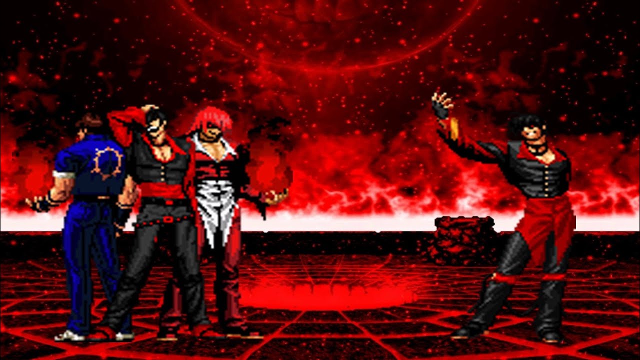 Kof-Mugen Red Flames Iori VS Red Flames O.Iori