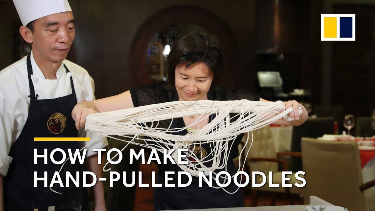 How to make Chinese hand-pulled noodles: bang, knead, stretch and fold