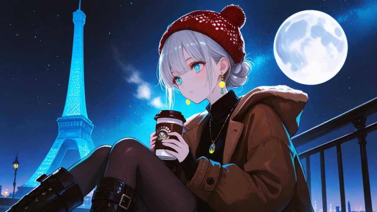 Lofi Jazz Mix - Female Vocals | Midnight Mood – Moonlit Paris Longing