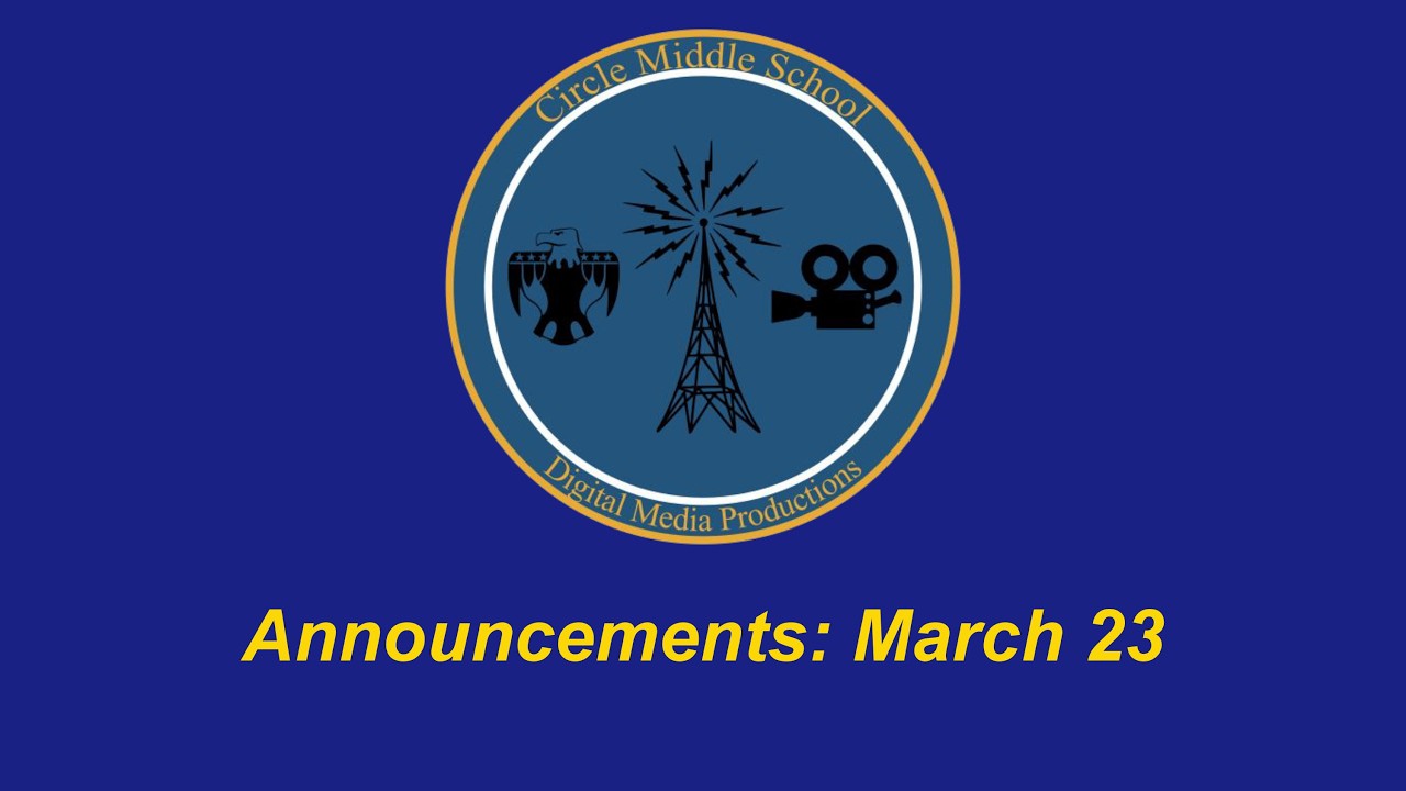 March 23 Announcements
