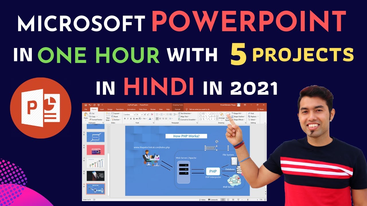 🔴 Complete Microsoft PowerPoint In Hindi in 2021