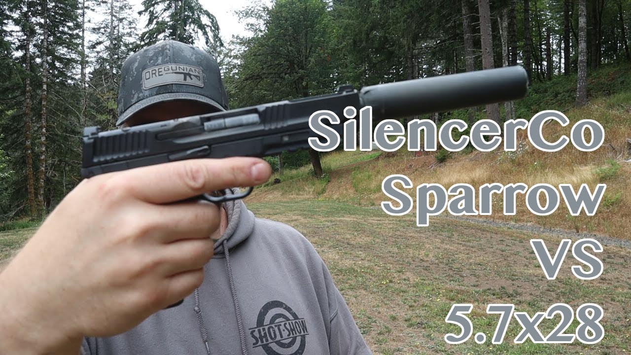 5.7x28 через SilencerCo Sparrow