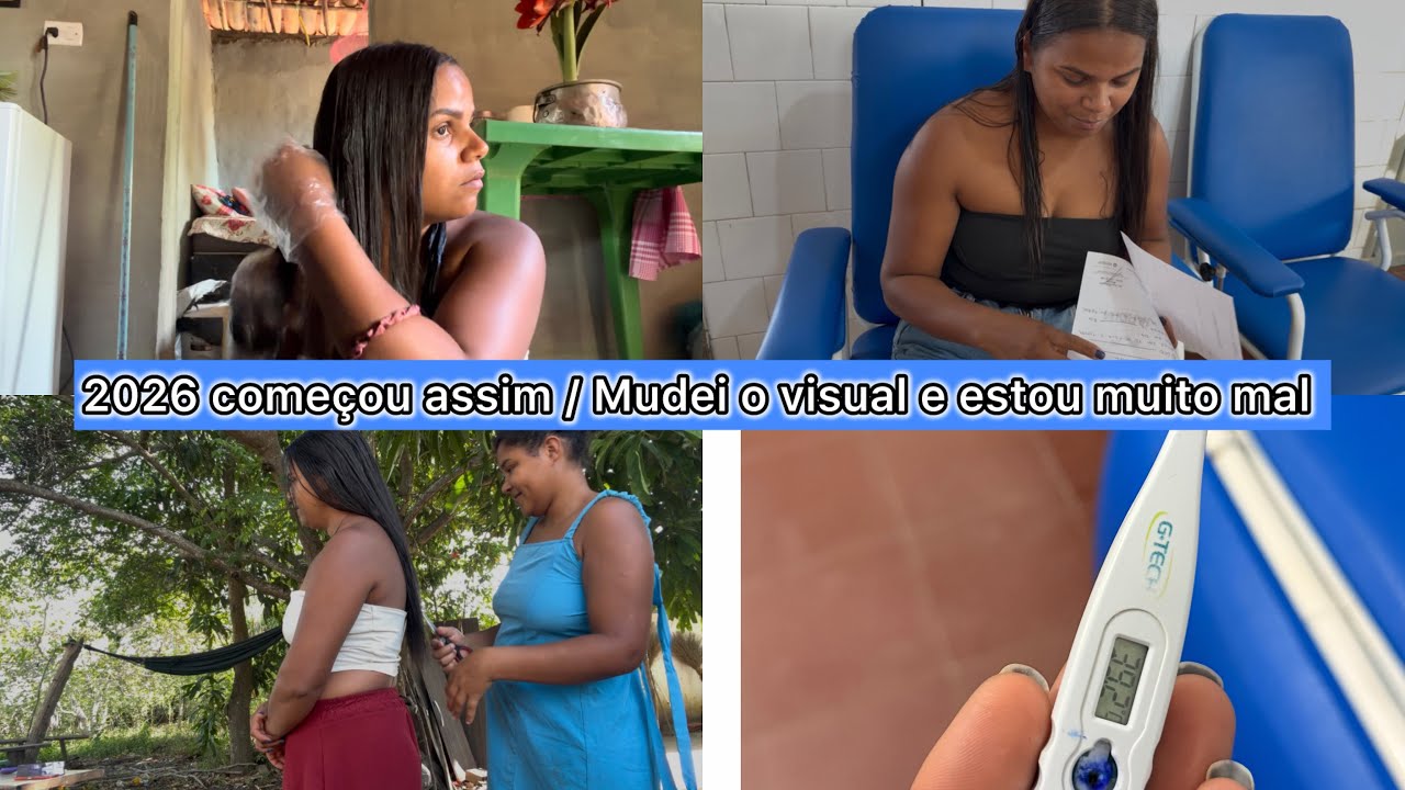 CORTEI E PINTEI MEU CABELO / ESTOU MUITO MAL passei por muitas cosias esses dias 