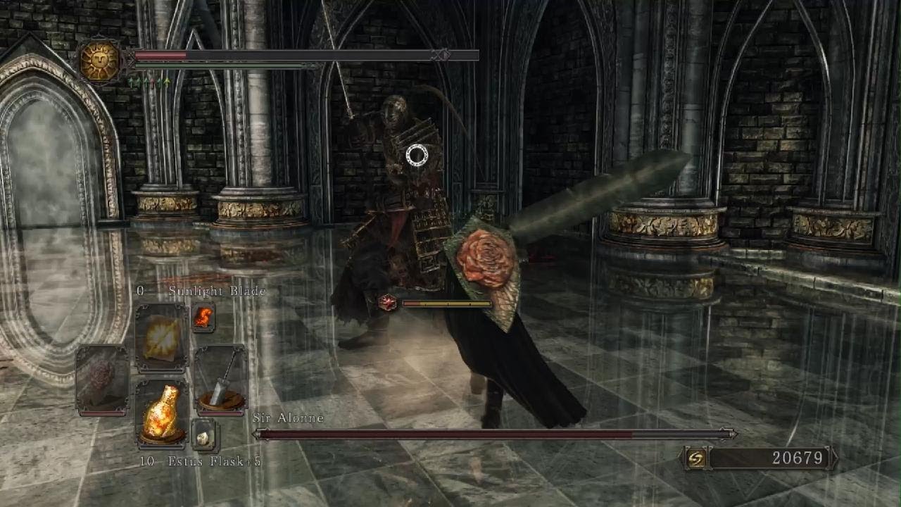 DARK SOULS II: Scholar of the First Sin: Sir Alonne boss fight