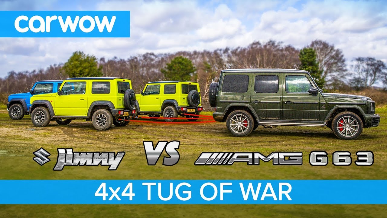 Mercedes-AMG G63 vs Suzuki Jimny - TUG OF WAR