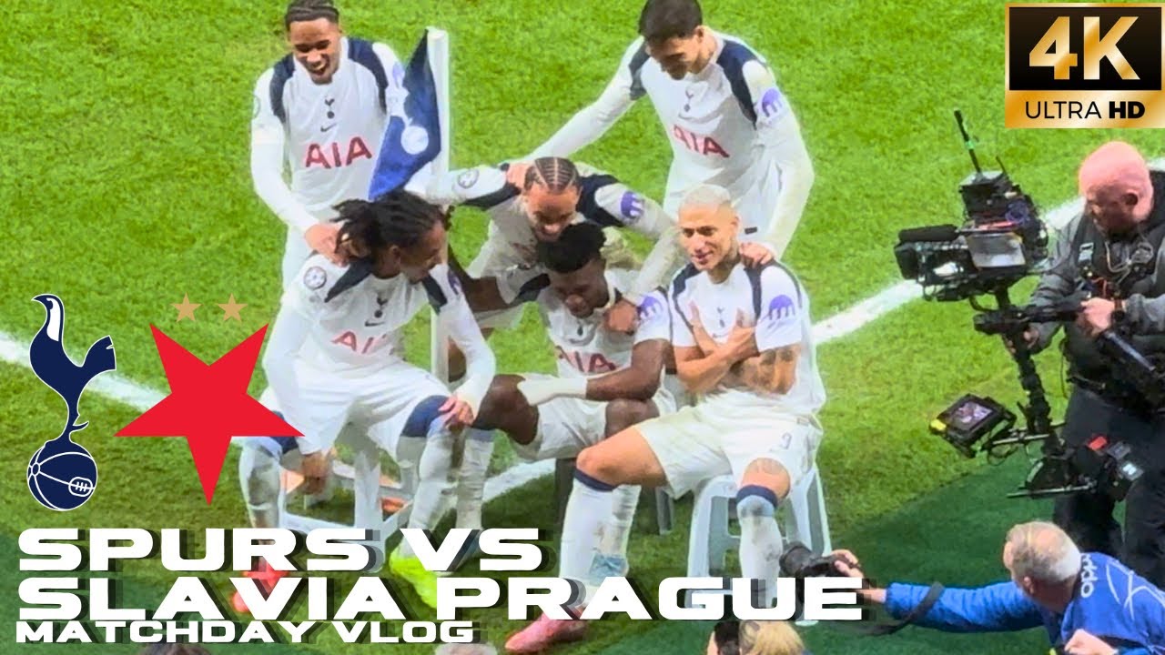 ⚽️ Tottenham Win In Champions League As Sonny Returns ⚽️ | Spurs Vs Slavia Prague Matchday VLOG [4K]