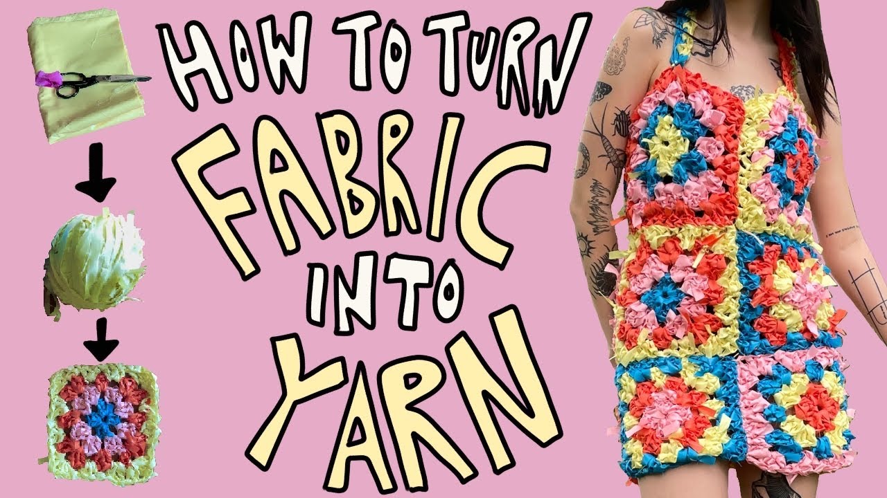 How I turn Fabric Scraps into Yarn to Crochet with - Alexandria Masse