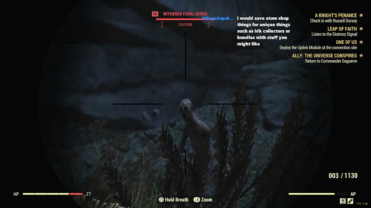Hopefully hitting Lvl 50 in Fallout 76
