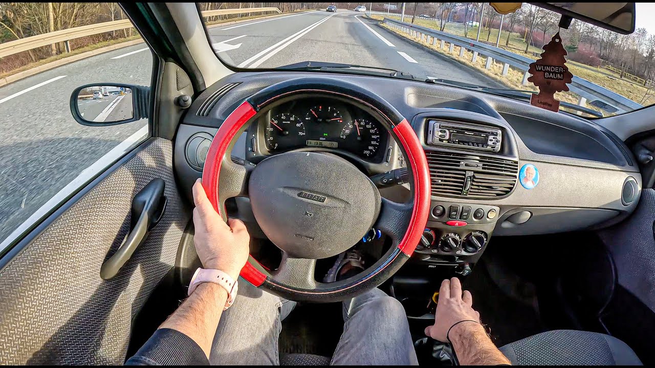 2000 Fiat Punto [1.2 I 60HP] |0-100| POV Test Drive #1539 Joe Black