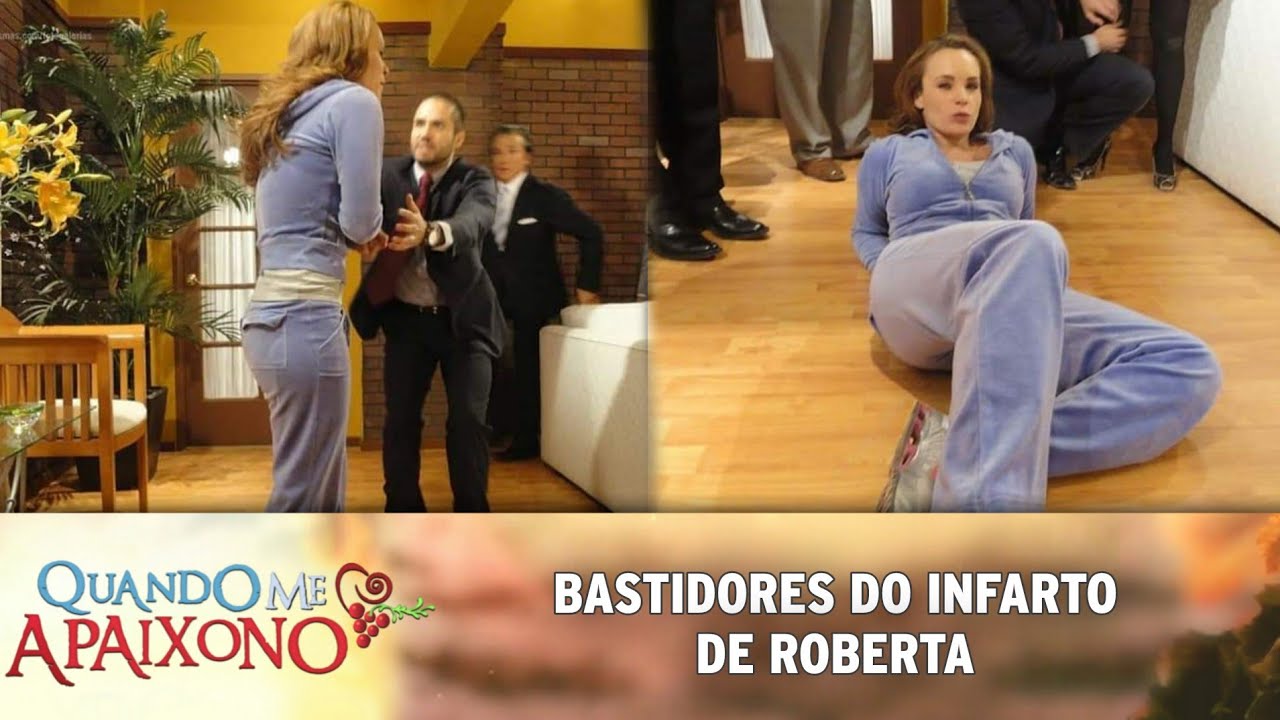 Quando Me Apaixono - Fotos dos Bastidores do infarto de Roberta