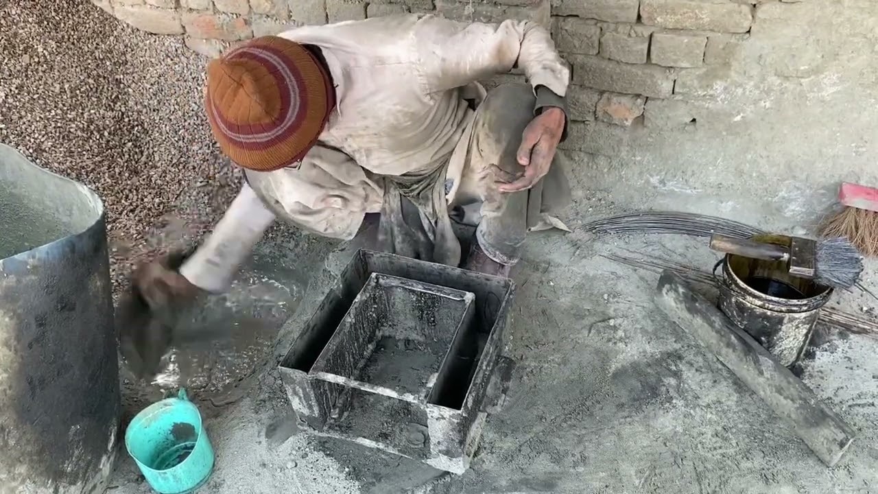 Amazing Low Cost Cement Stove Making | Village Style Chulha From Cement & Gravel