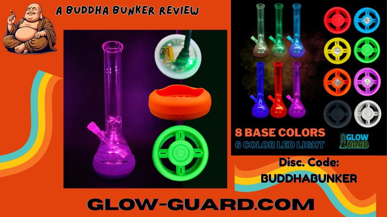 Step Up Your Bong Experience with Glow-Guard LED Base Protectors