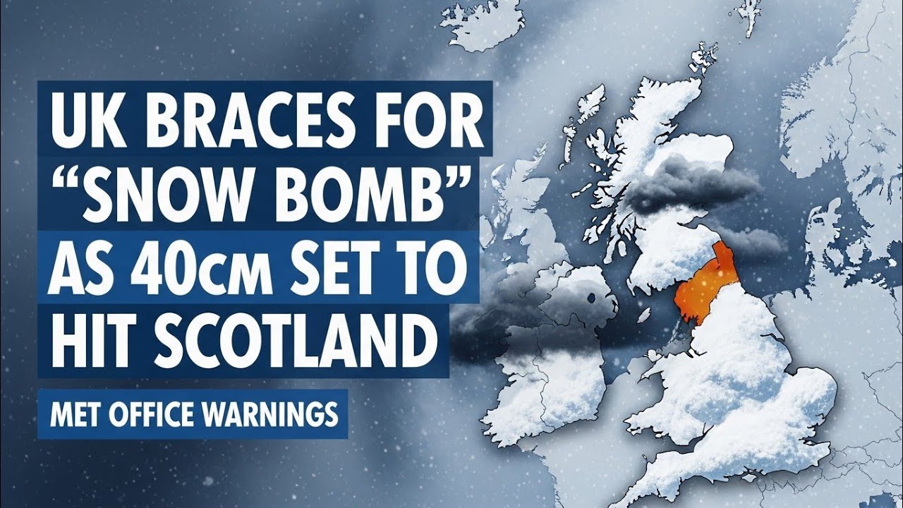 UK Braces for“Snow Bomb”as 40cm Set to Hit Scotland | Met Office Warnings #SnowBombUK#UKWeatherAlert