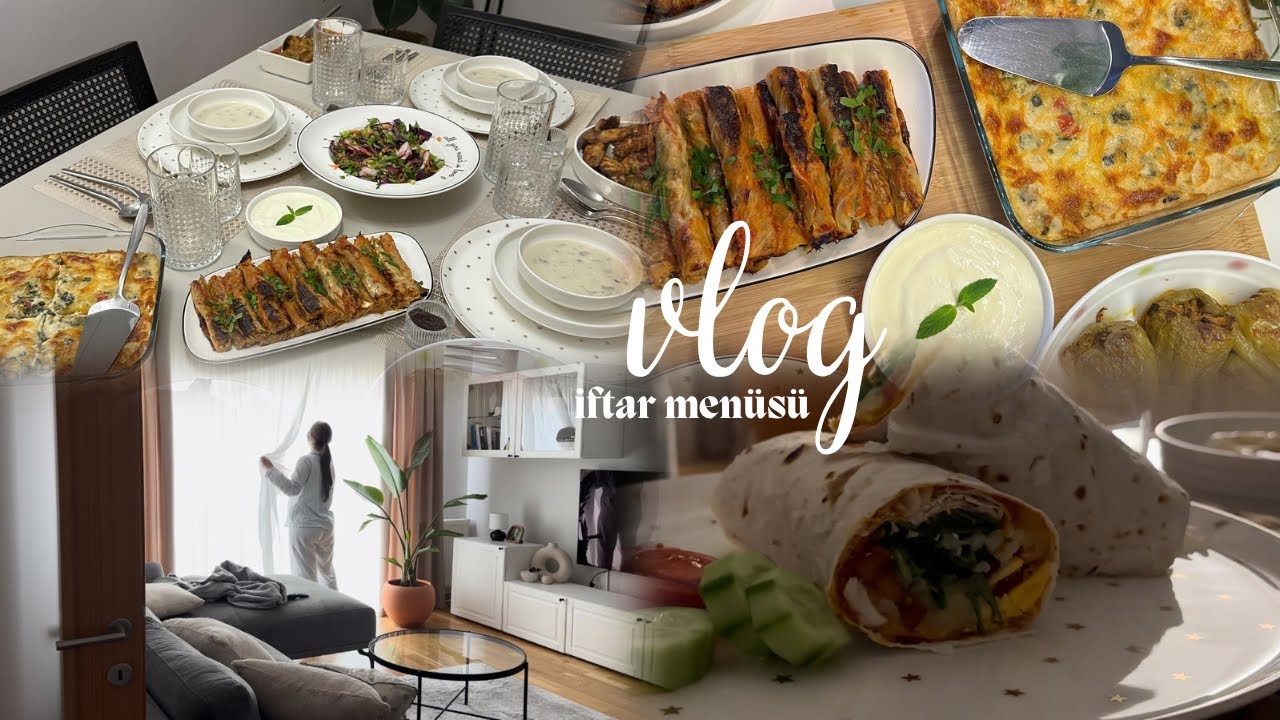 VLOG | Fırında Lahana Sarması, Yufka ekmeğinden sahur için dürüm, Ispanaklı patates graten 🫠