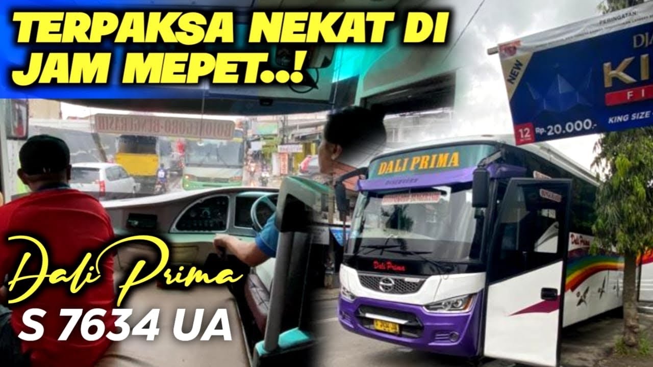 DiTUNTUT CEPAT DI JAM MEPET !!! Trip Report Naik Bis DALI Prima Bojonegoro - Bungurasih..