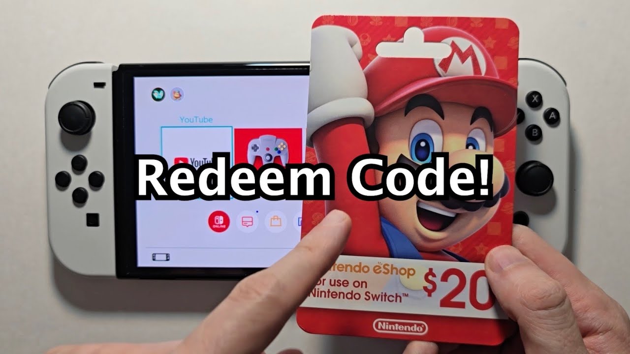 Как использовать код в Nintendo Switch eShop!
