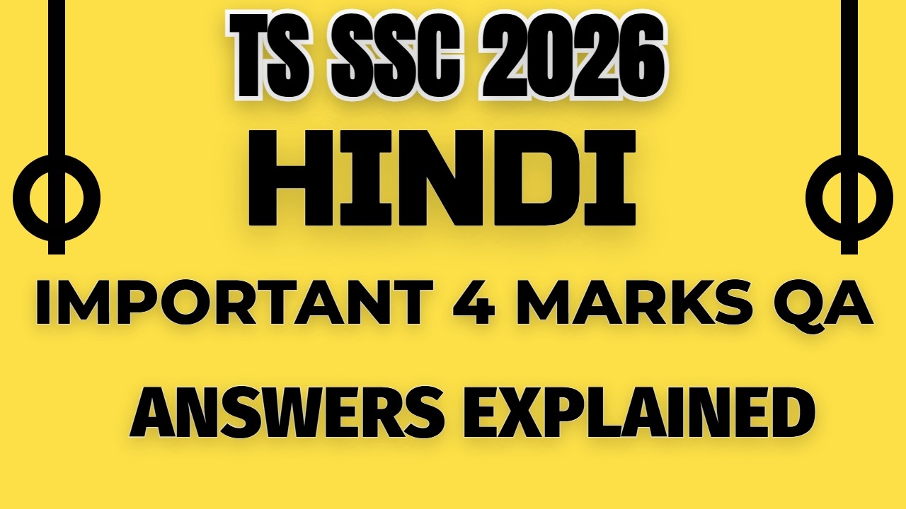 Hindi Short QA. hindi imp questions class 10 2026. hindi important questions 2026 ts board class 10.