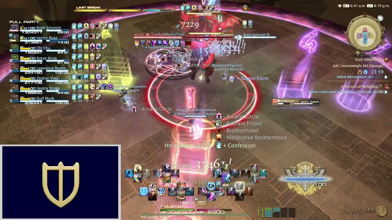 FFXIV M12S Phase 2 Clear (Paladin POV)