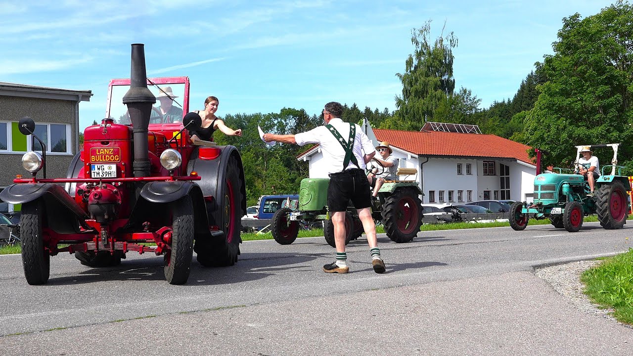 Großer Andrang bei der Anreise zum 25. jährigen Oldtimer Jubiläum in Großholzleute/Allgäu 20.07.2025