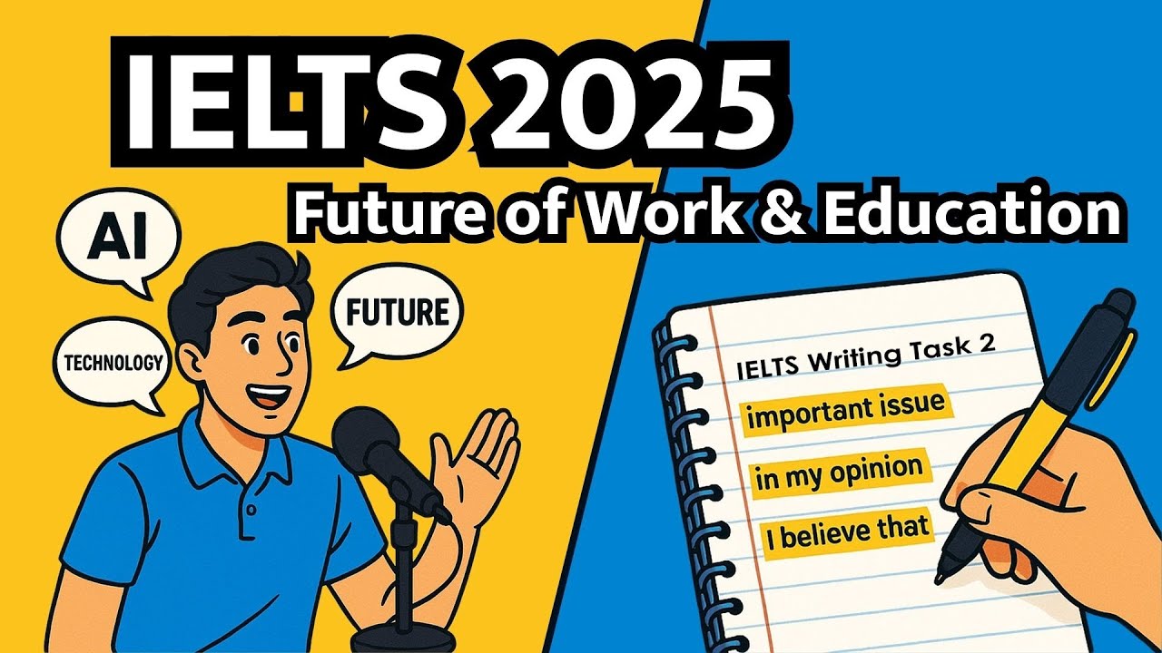 IELTS 2025 Speaking & Writing Topics Future of Work & Education Vocabulary for Band 8+