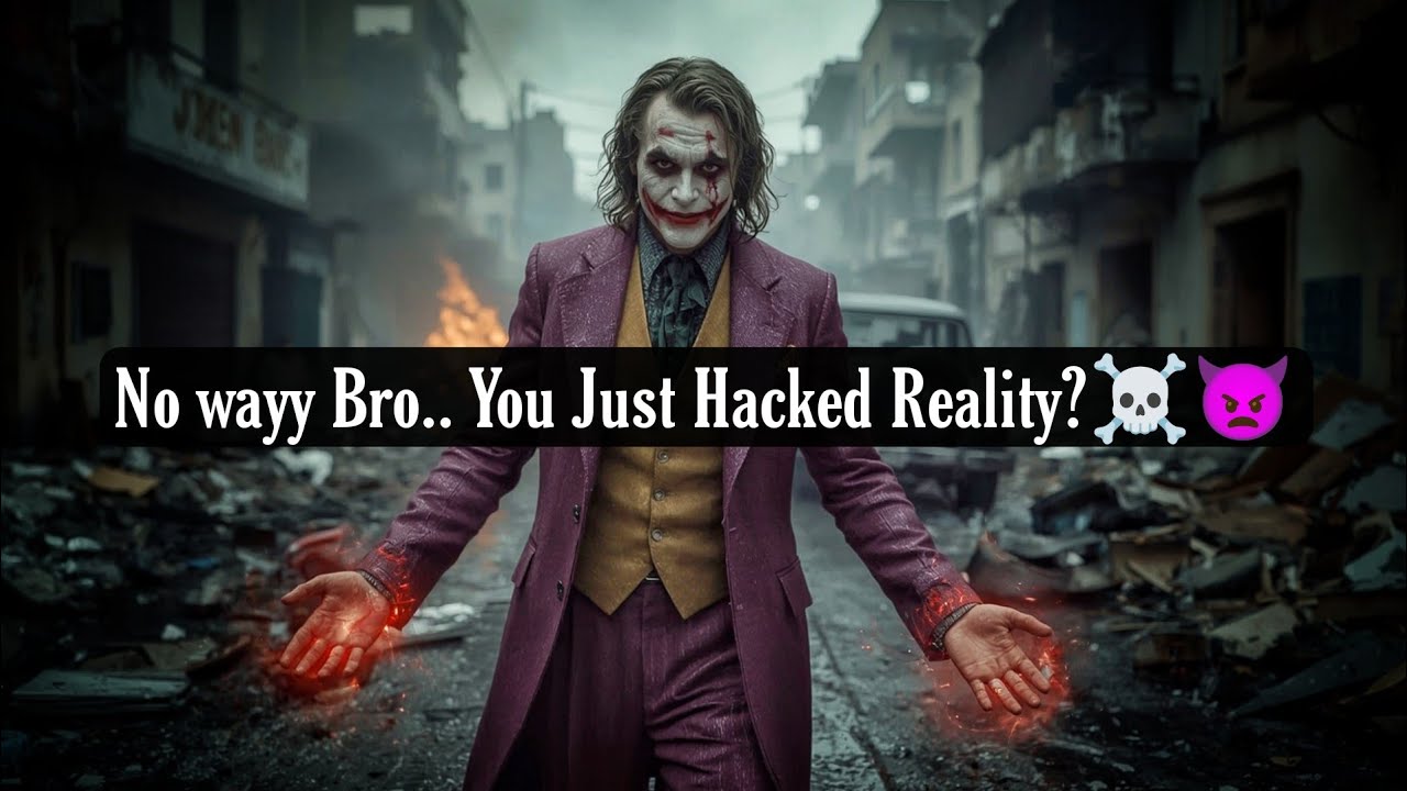 Bro... NO ONE KNOWS HOW YOU PULLED THIS OFF BUT THEY’LL NEVER FORGET IT Joker Speech-Dark Motivation