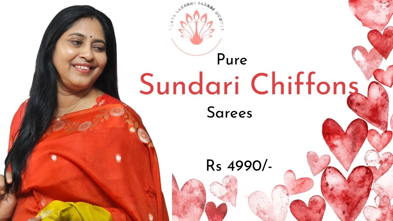 New and Trendy Sundari Chiffon Silks | Valentine special #video #youtube #viral #new #yt #best 