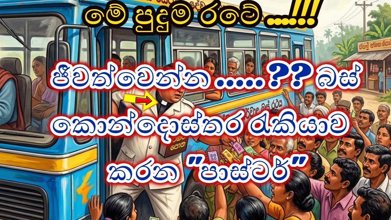 ප්‍රයිවෙට් බස් කොන්දොස්තර වුන ඩබල් ගේම් පාස්ටර්..? | christian bus conductor sri lanka | pastor |