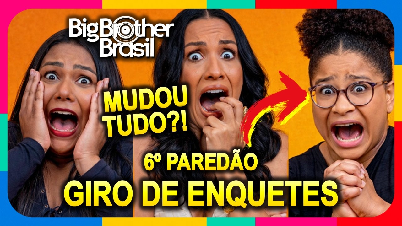 BBB 26: &Uacute;LTIMA PARCIAL! Giro de Enquetes 6&ordm; Pared&atilde;o: Chaiany | Maxiane | Milena #BBB26
