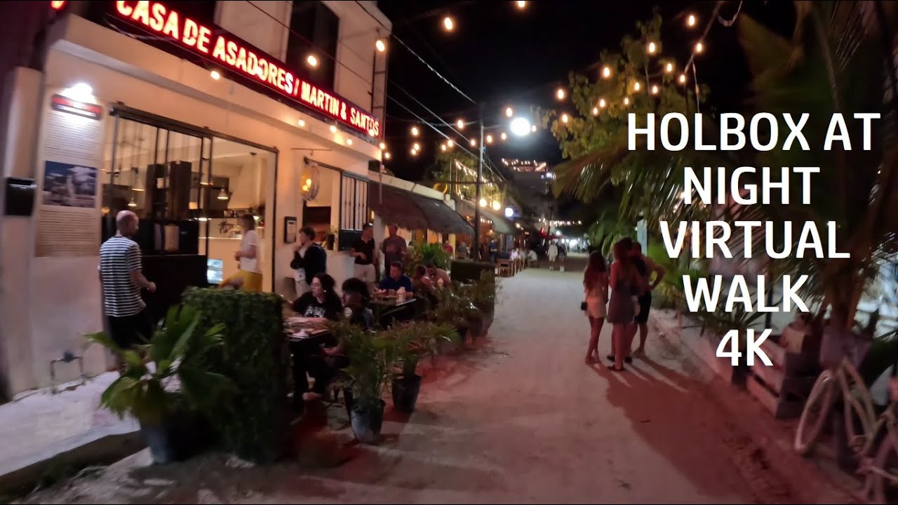 Holbox Island at Night Virtual Walk