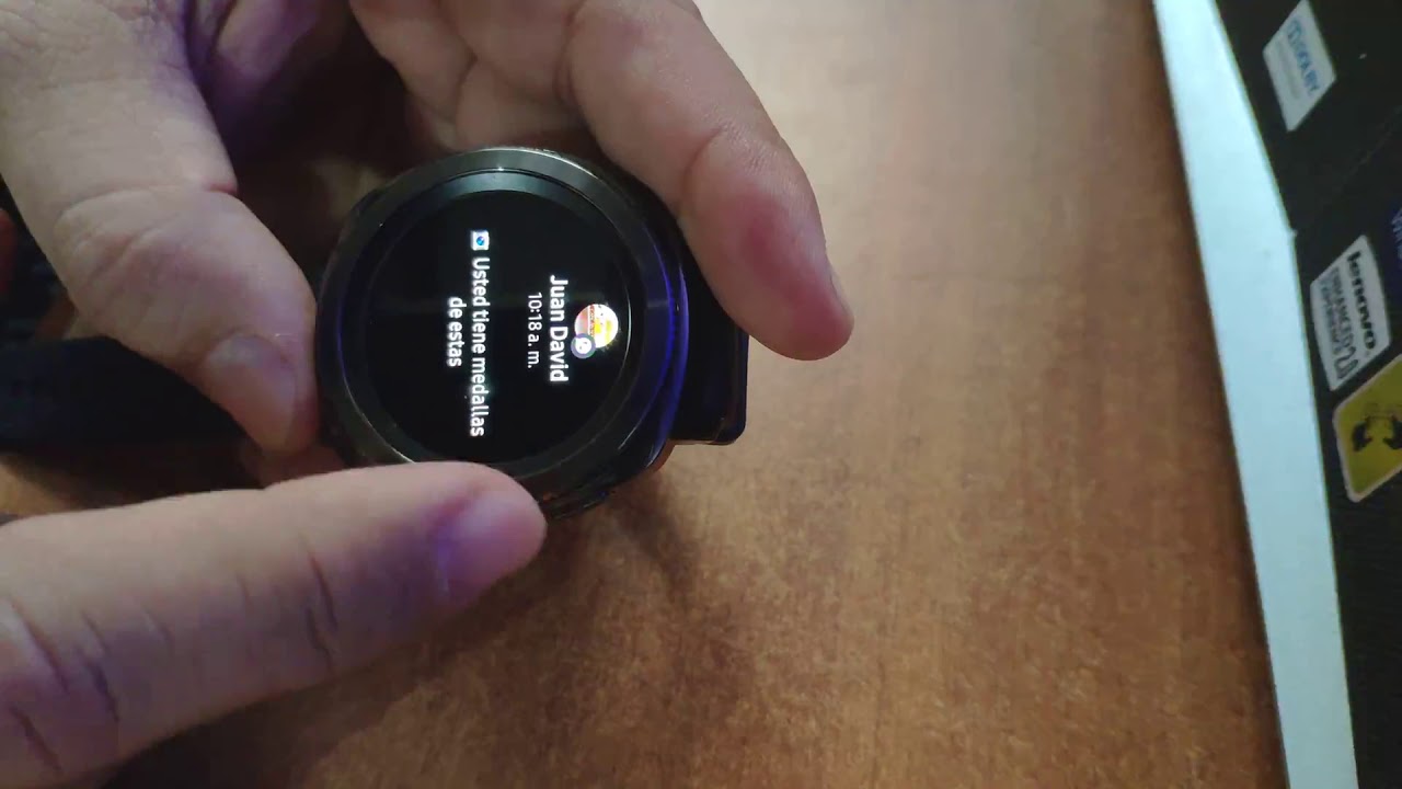 Galaxy Gear Sport contestar mensajes WhatsApp