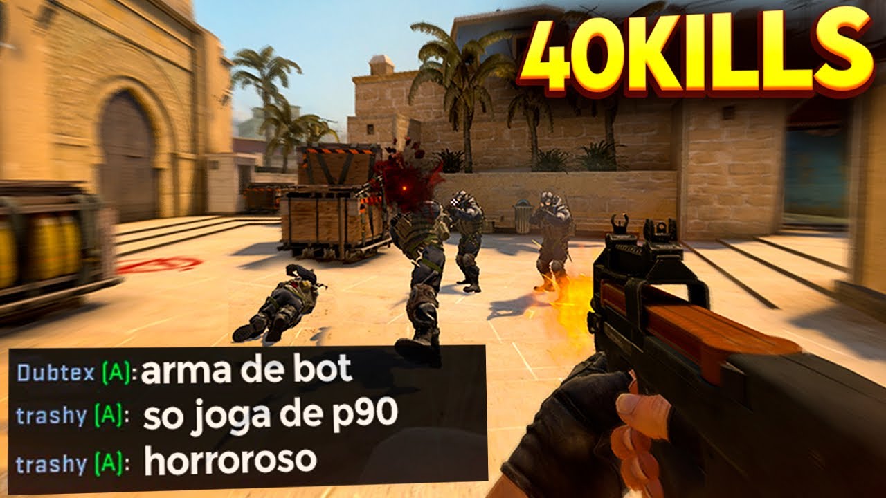 joguei s&oacute; de P90 no AGUIA 2 e os caras CHORARAM MUITO! 🤣